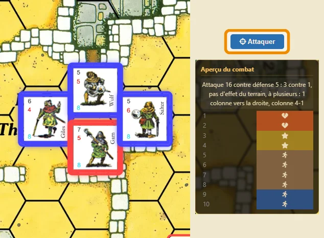 The preview of a three-against-one attack